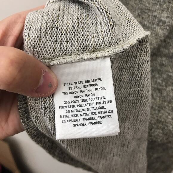 Anthropologie Deletta Metallic Shimmer Sweater - Picture 7 of 7